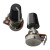 rotary potentiometers - BLACK RUBBER KNOBS