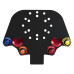 Acrylic Button Plate, 4 Pushbuttons, 2 Rotary Switches, Nut Covers & Decals Bundle