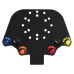Acrylic Button Plate, 4 Pushbuttons, 2 Rotary Switches, Nut Covers & Decals Bundle