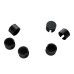 Acrylic Button Plate, 6 Pushbuttons, Nut Covers & Decals Bundle